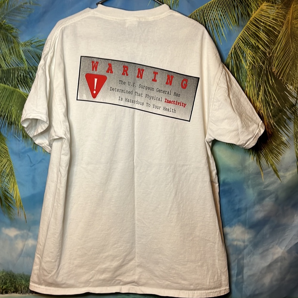 Warning, fitness T-shirt